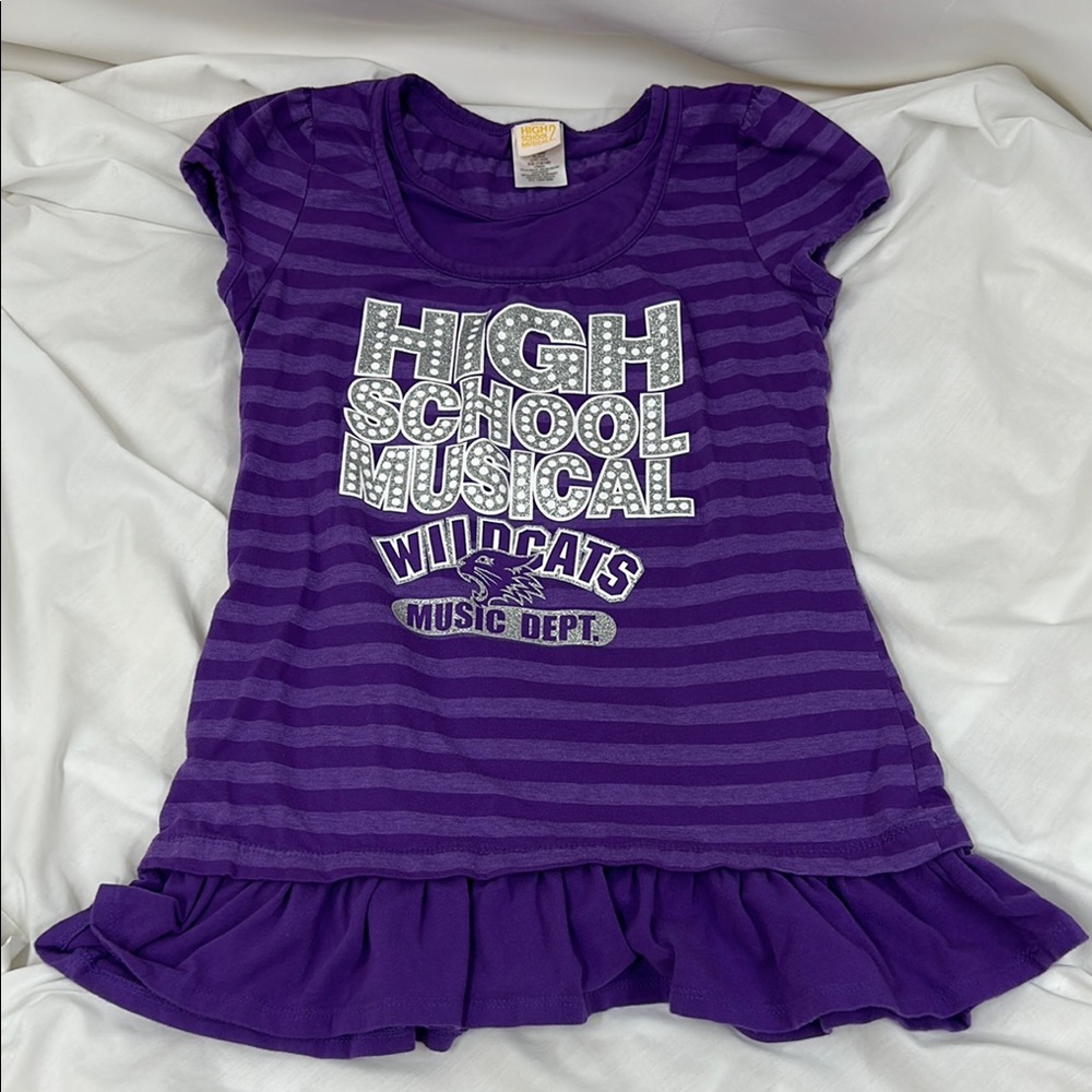 Disney Purple Striped "High School Musical" Wildcats Tee
